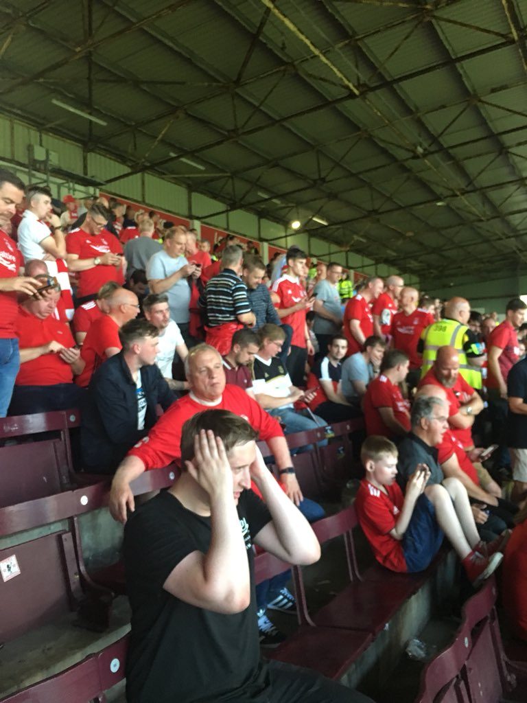 @ColinMcLean70 - Well, pretty proud of the #sundayleagueteam at Turf Moor tonight. 1-1 so far against the multi million league side #burnley Come on #aberdeenfc #standfree