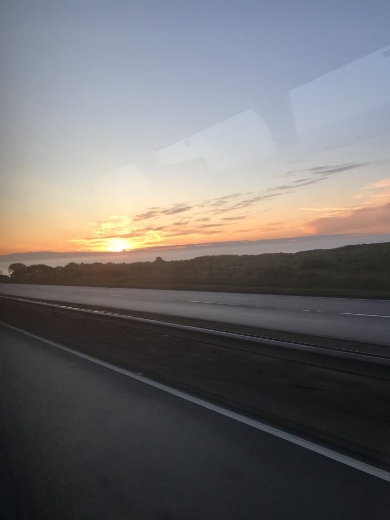 @ScottishSuzee - It’s 5.11am and our bus was just heading into Aberdeen from Burnley and I managed to get the sun rise. ☀️☀️❤️❤️??????????????