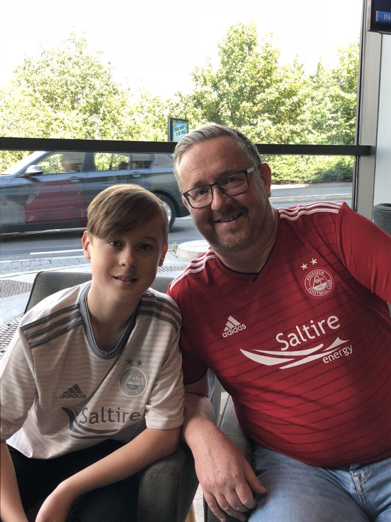 @dengrababe - My boys in Manchester already for the match in Burnley #coyr #aberdeenfc #aberdeen #wecandoit