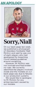 Sunday Post apology