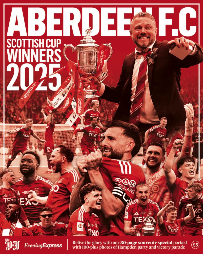 Aberdeen FC Scottish Cup Winners Magazine